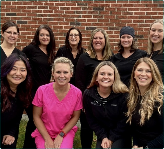 Smiling Roosevelt Dental team members in Windham